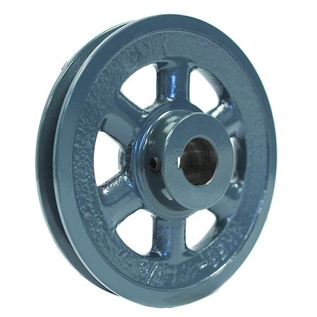 B&B Manufacturing Finished Bore 1 Groove V-Belt Pulley 5.45 inch OD AK56x7/8